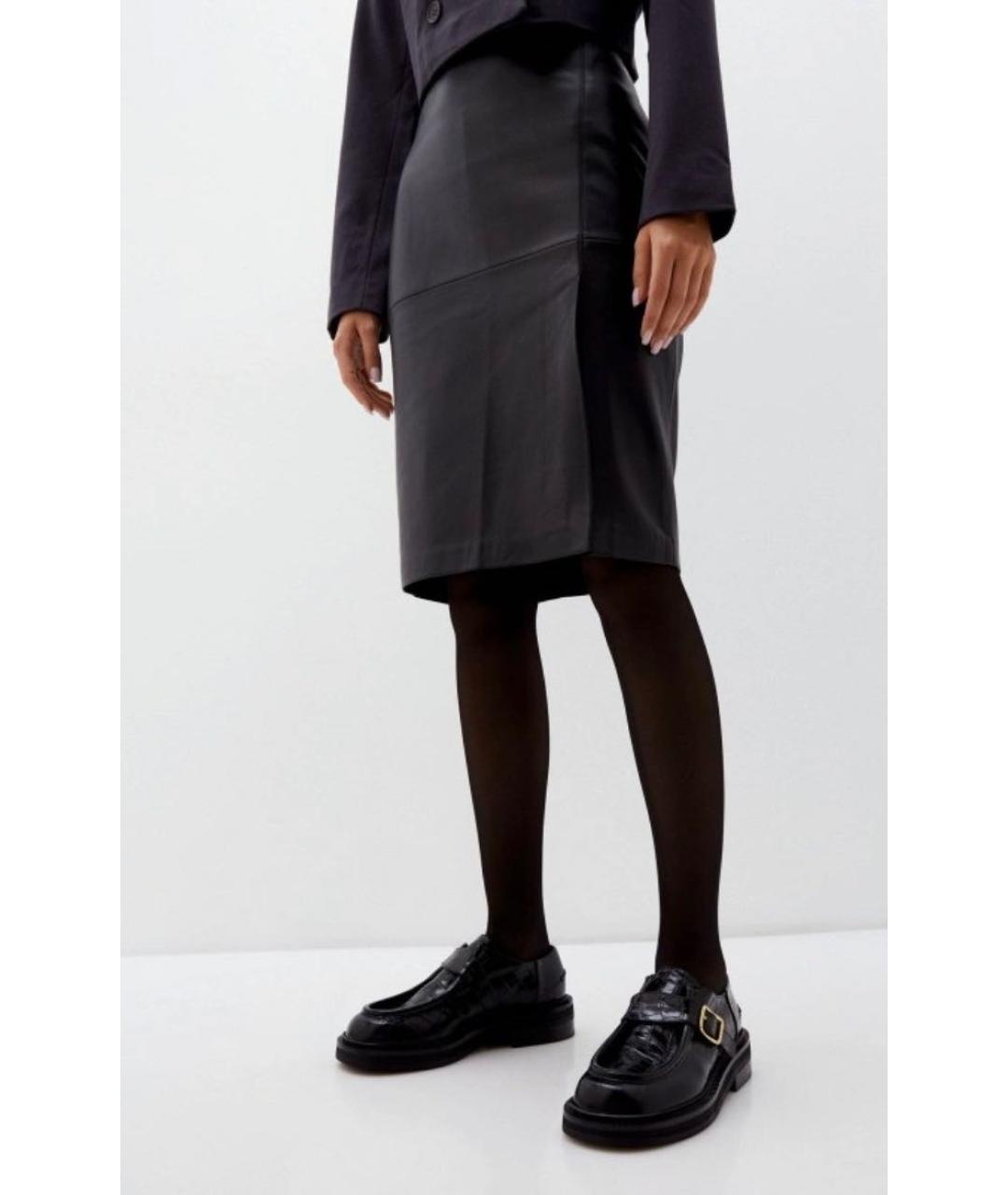 SPORTMAX Черные резиновые лоферы, фото 4