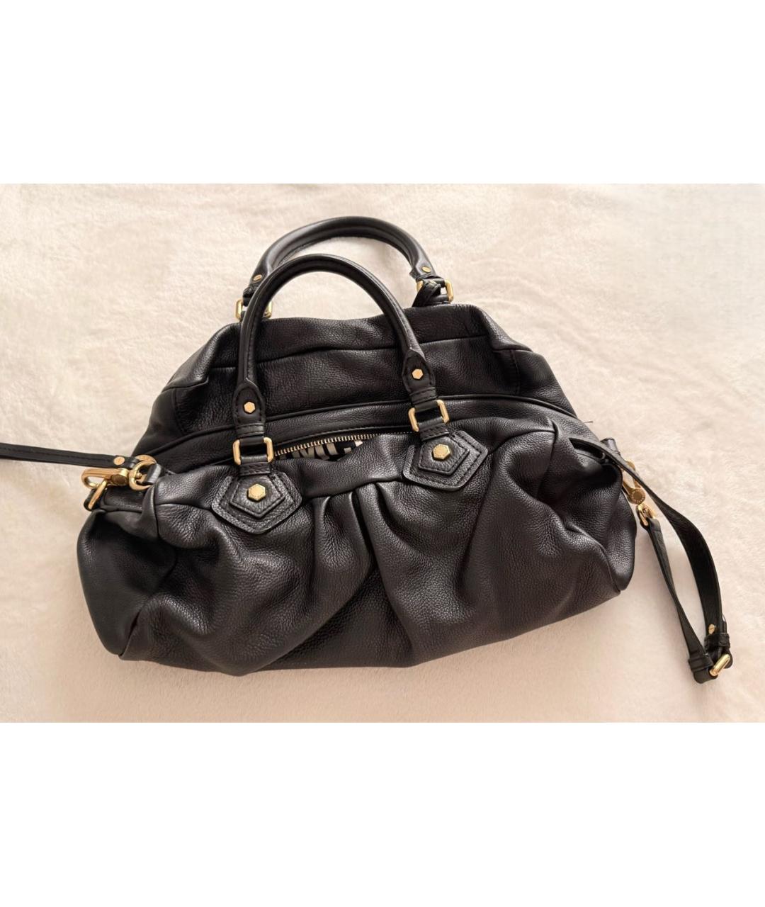 MARC BY MARC JACOBS Черная кожаная сумка через плечо, фото 2