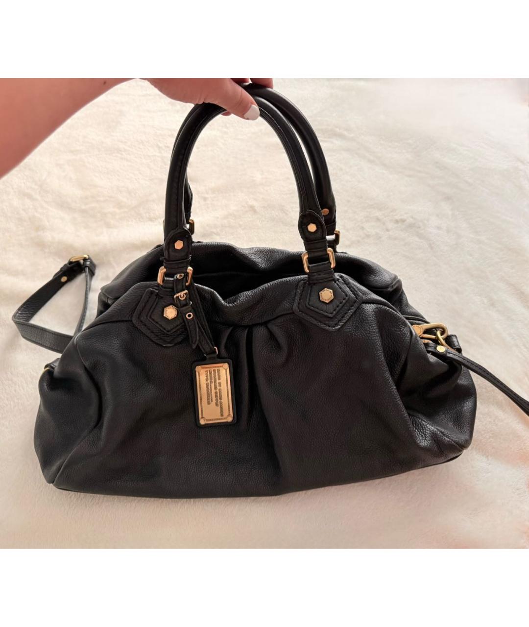 MARC BY MARC JACOBS Черная кожаная сумка через плечо, фото 9