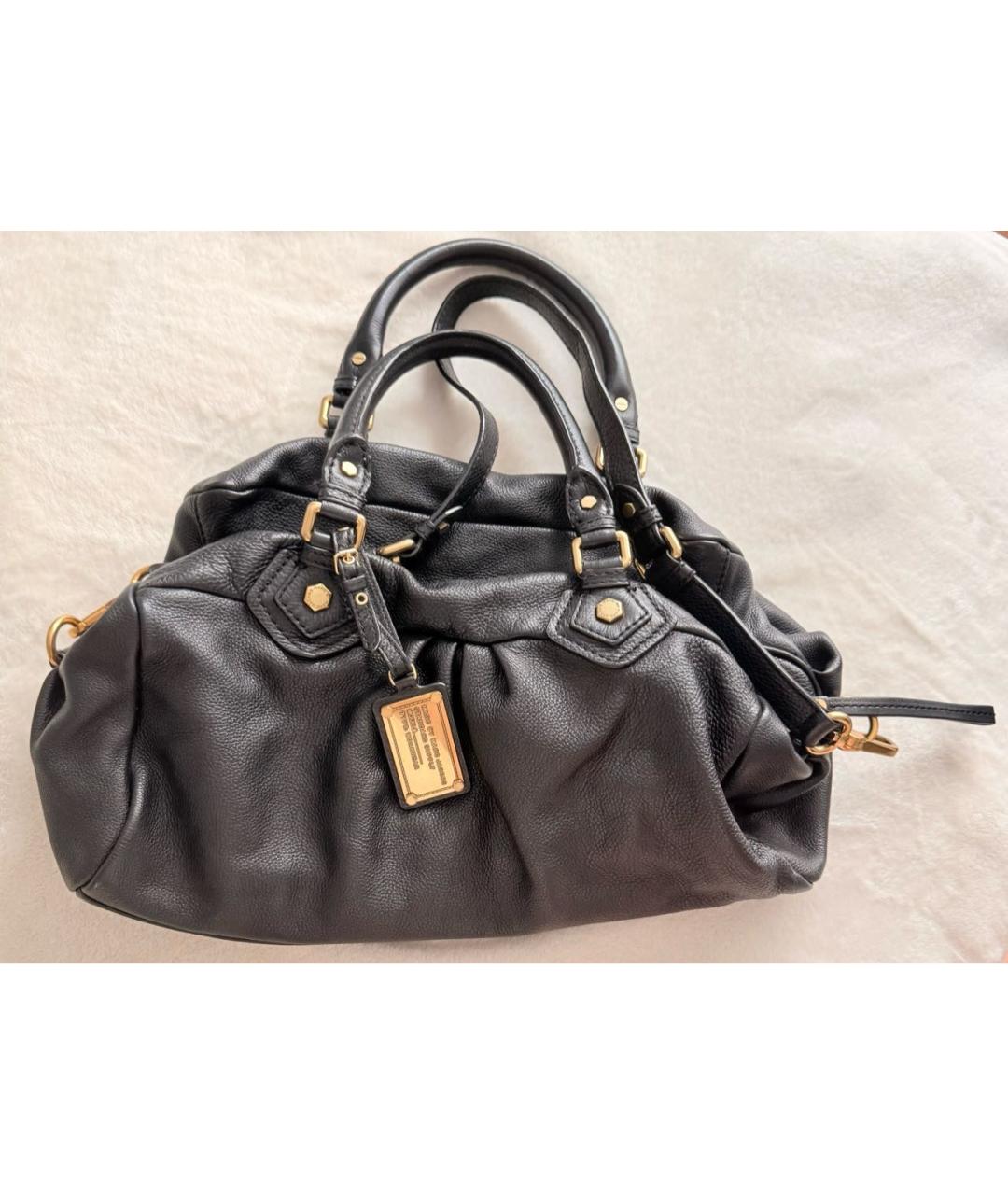 MARC BY MARC JACOBS Черная кожаная сумка через плечо, фото 3