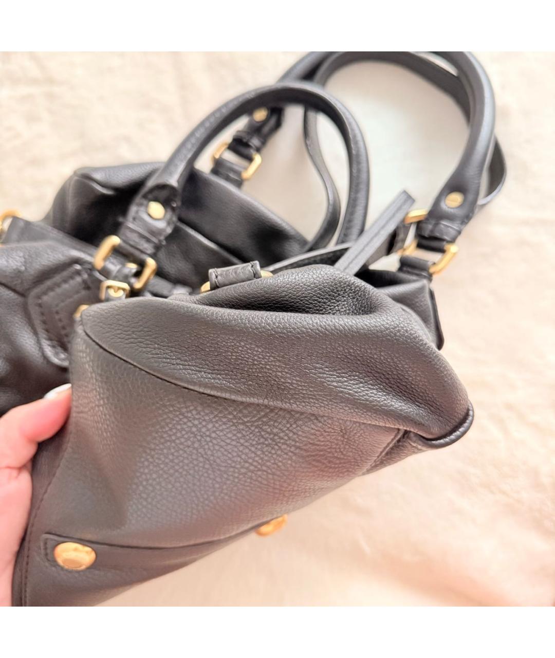 MARC BY MARC JACOBS Черная кожаная сумка через плечо, фото 4