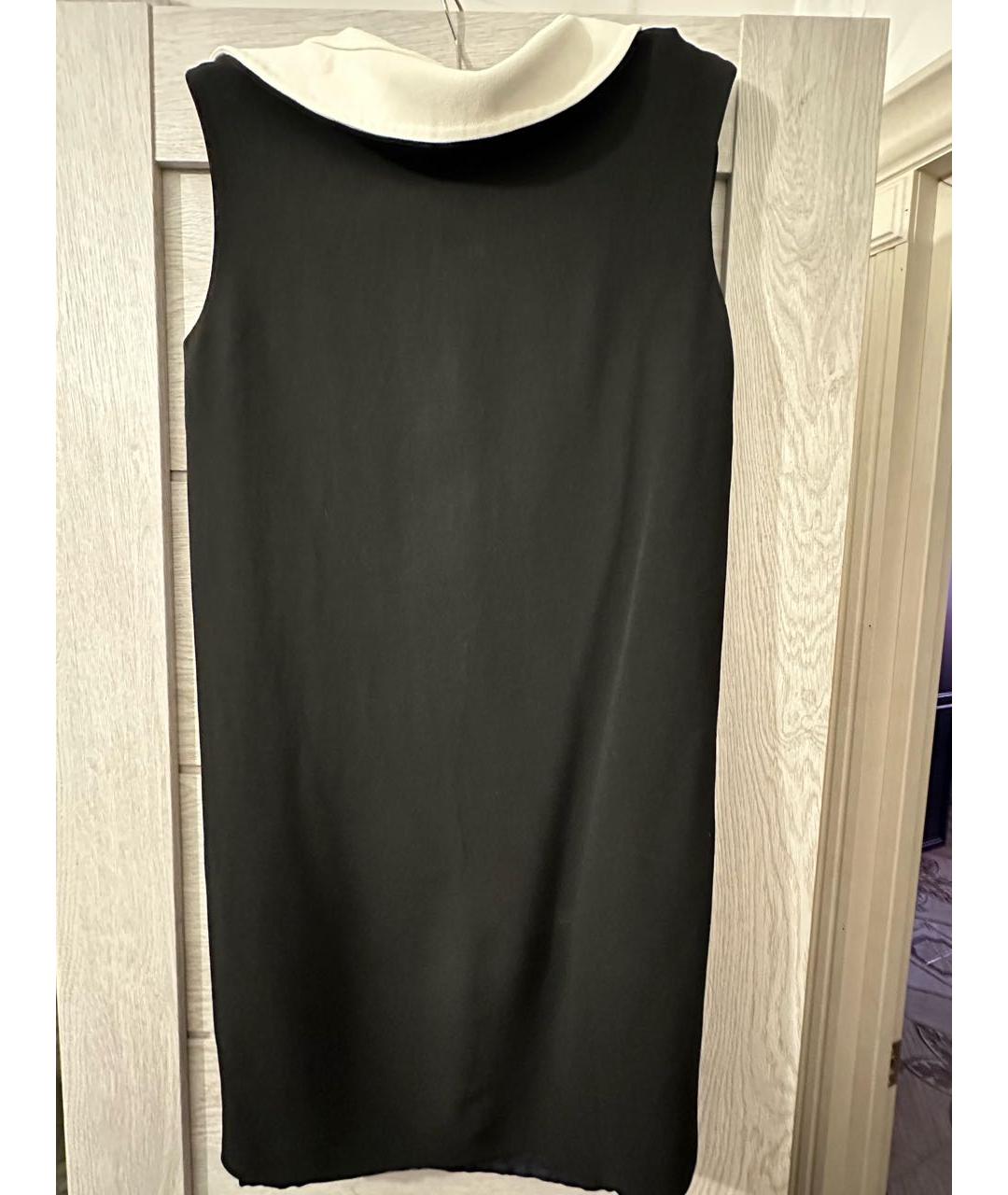 SAINT LAURENT Черное вискозное повседневное платье, фото 4