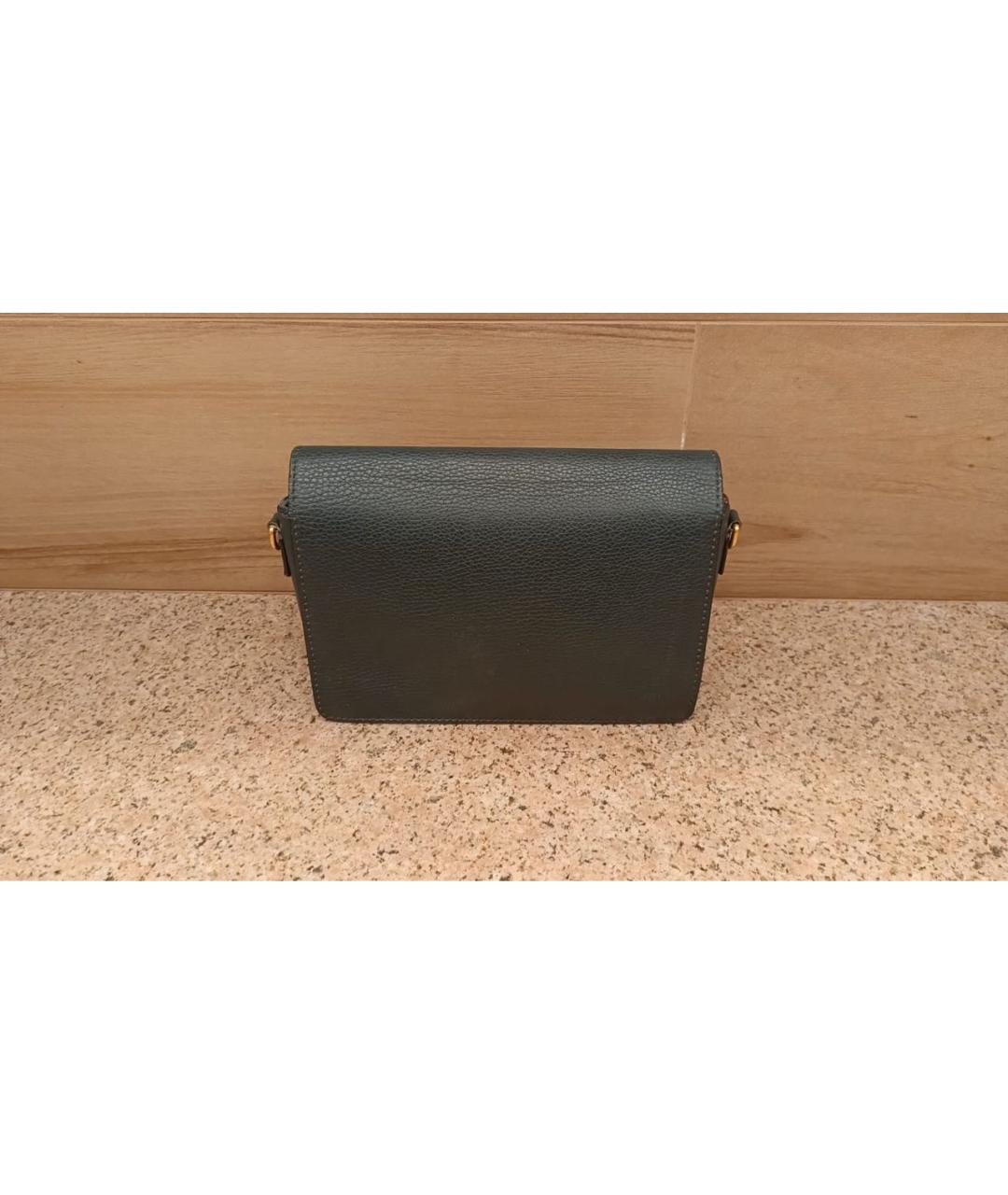 CHRISTIAN DIOR Темно-синяя кожаная сумка через плечо, фото 3