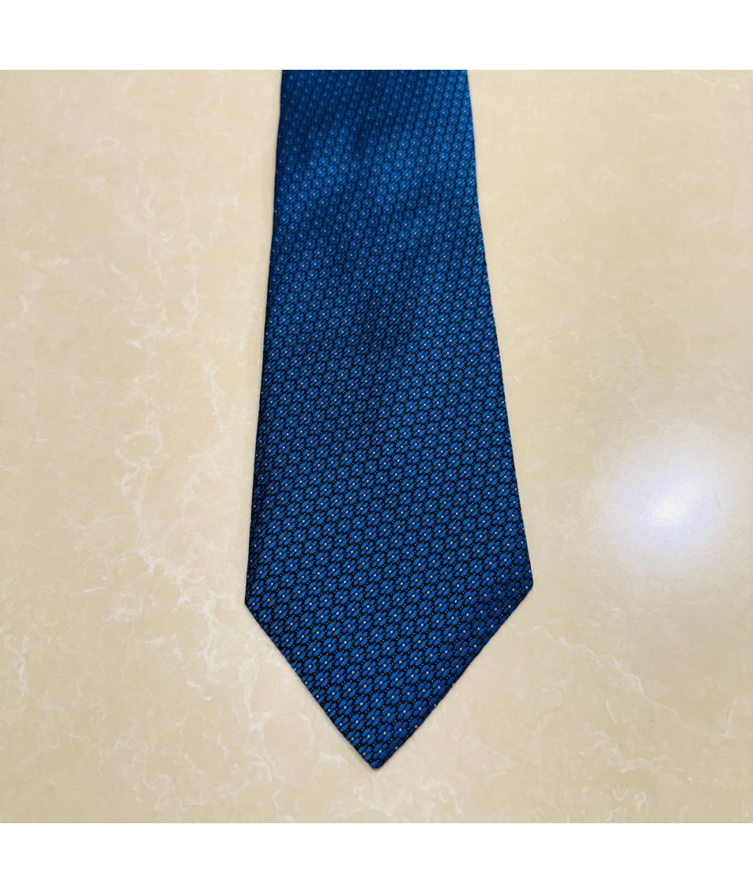 ERMENEGILDO ZEGNA XXX Синий шелковый галстук, фото 2
