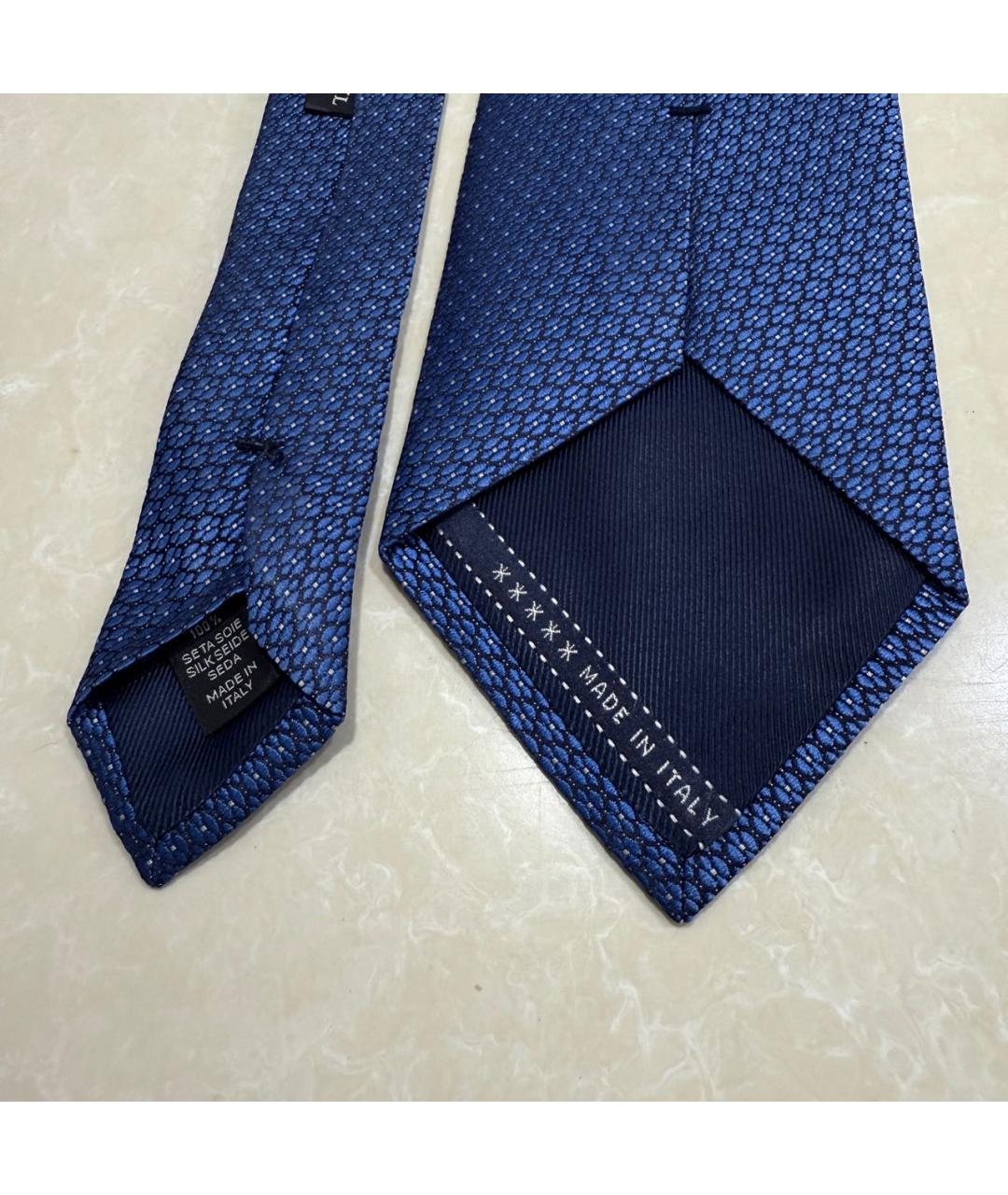 ERMENEGILDO ZEGNA XXX Синий шелковый галстук, фото 4