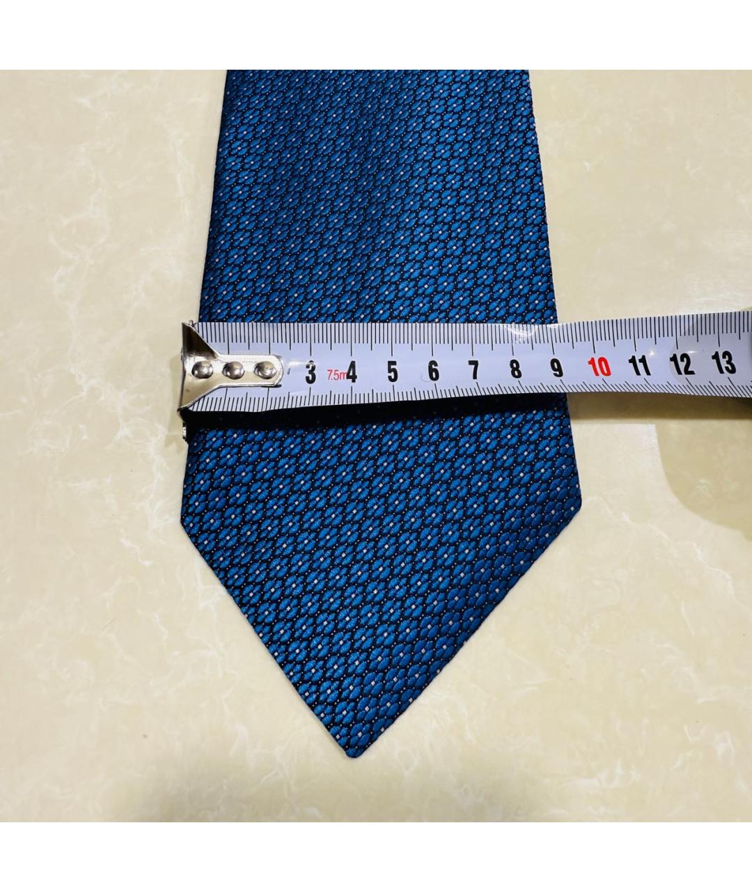 ERMENEGILDO ZEGNA XXX Синий шелковый галстук, фото 6