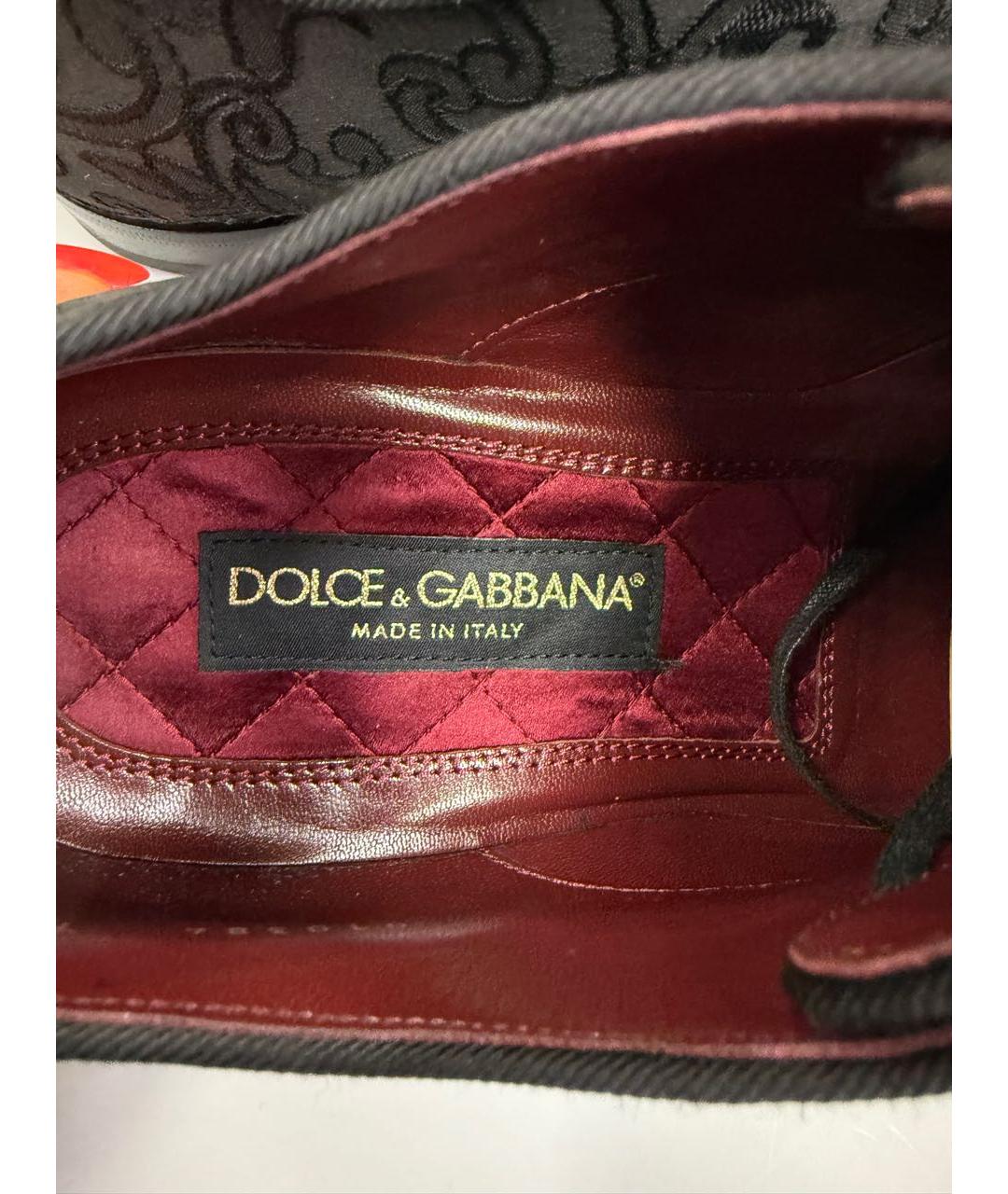 DOLCE&GABBANA Черные туфли, фото 5