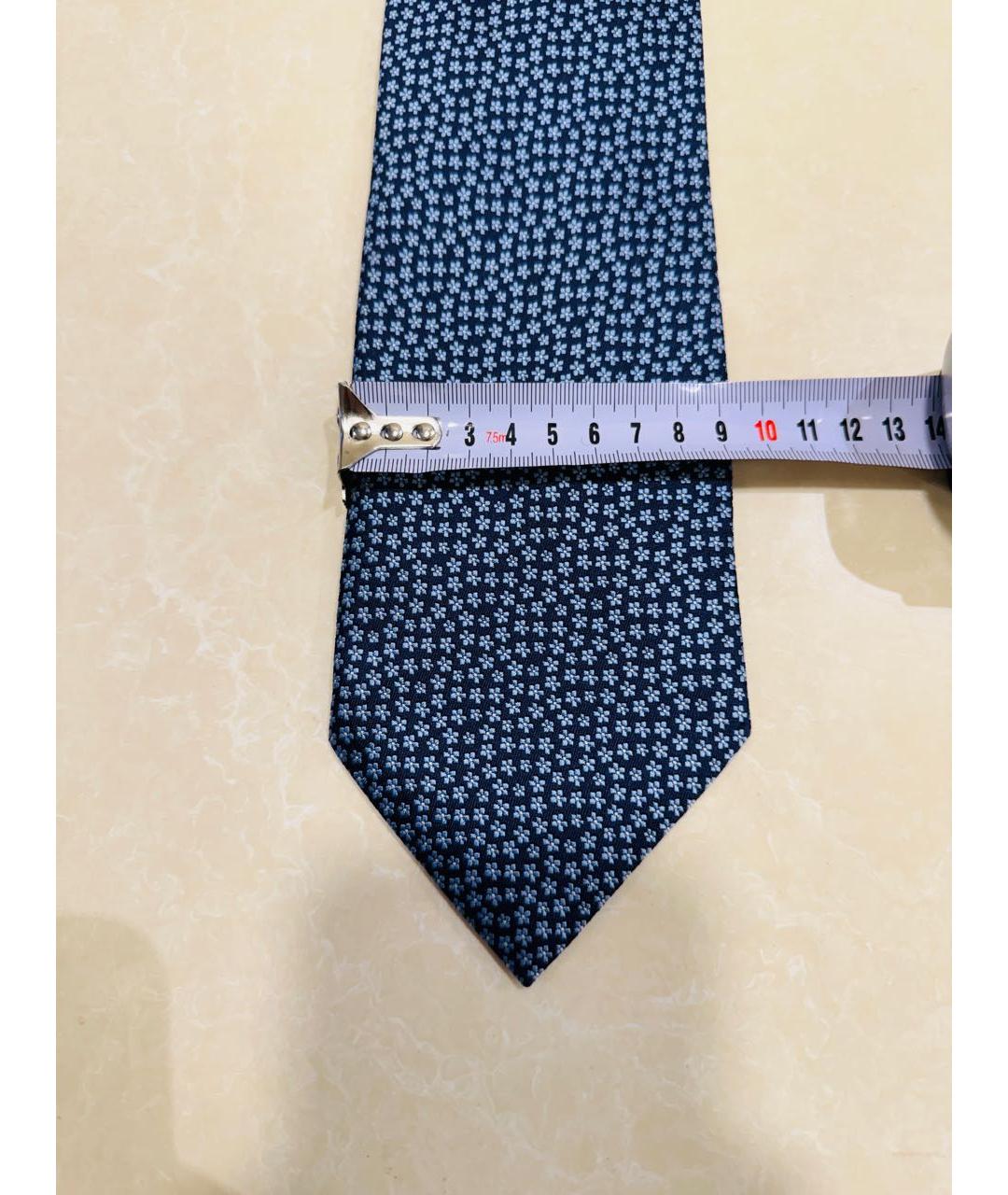 ERMENEGILDO ZEGNA XXX Синий шелковый галстук, фото 6