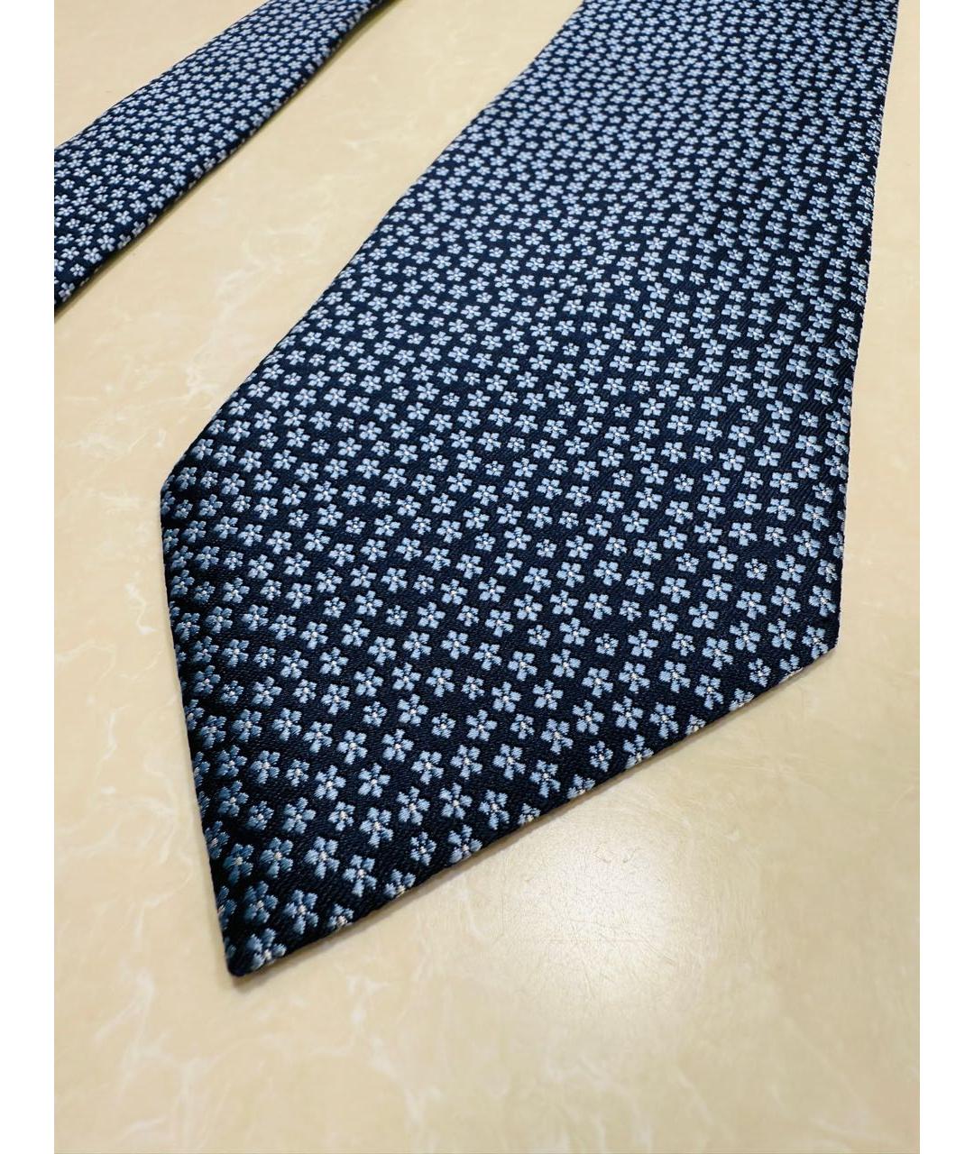 ERMENEGILDO ZEGNA XXX Синий шелковый галстук, фото 3