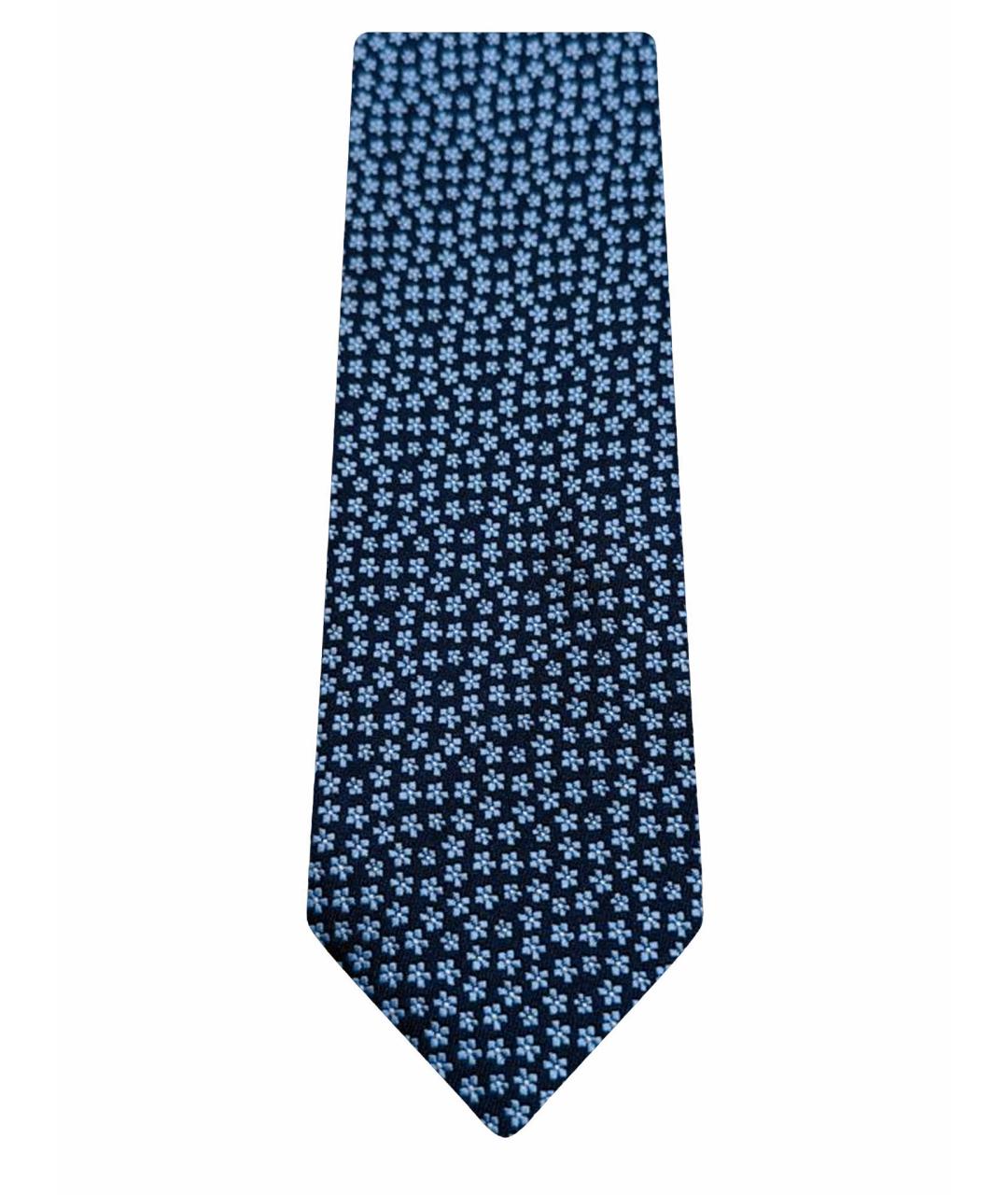 ERMENEGILDO ZEGNA XXX Синий шелковый галстук, фото 1