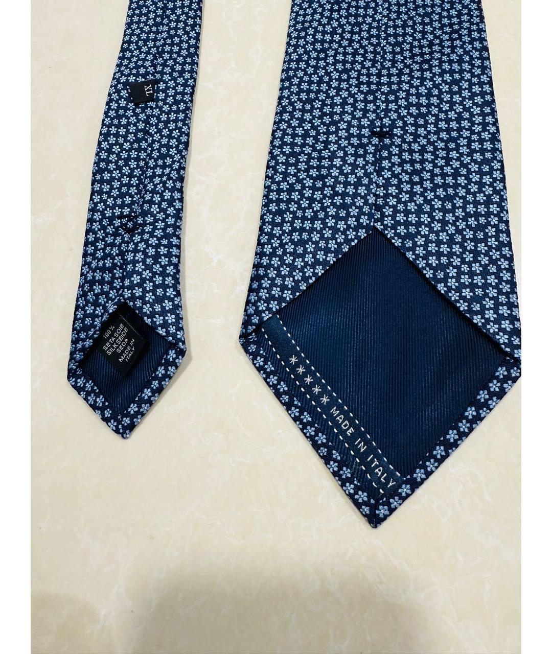 ERMENEGILDO ZEGNA XXX Синий шелковый галстук, фото 4