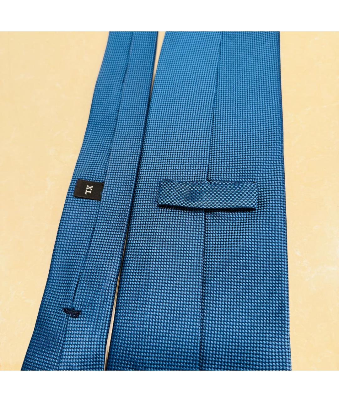 ERMENEGILDO ZEGNA XXX Синий шелковый галстук, фото 5