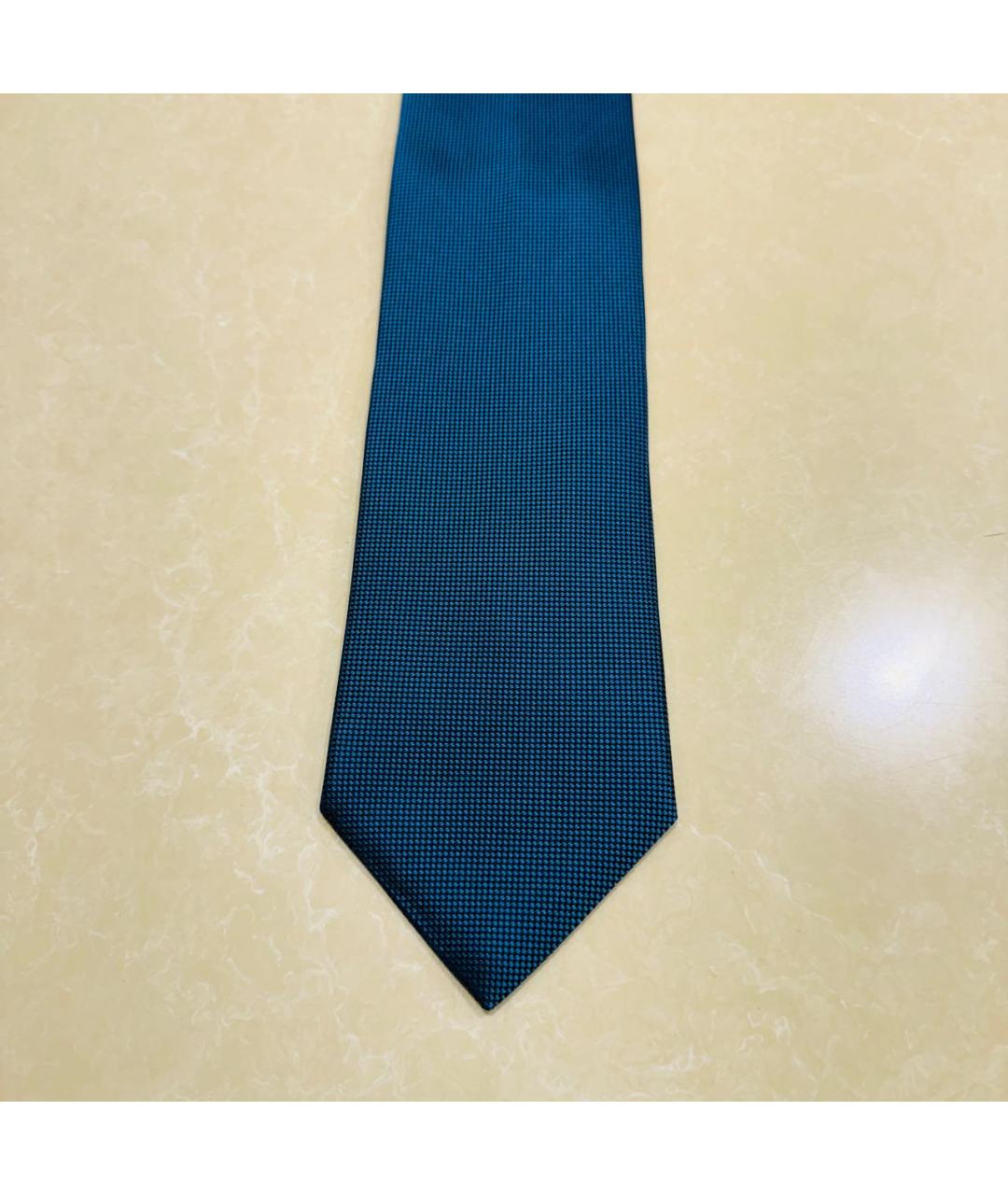 ERMENEGILDO ZEGNA XXX Синий шелковый галстук, фото 2