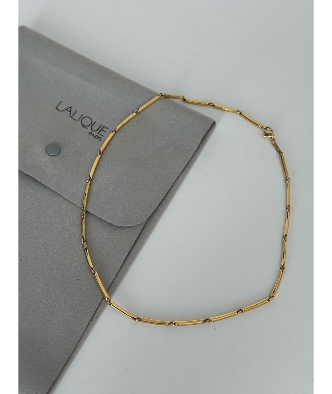 LALIQUE Золотая позолоченная цепочка, фото 8