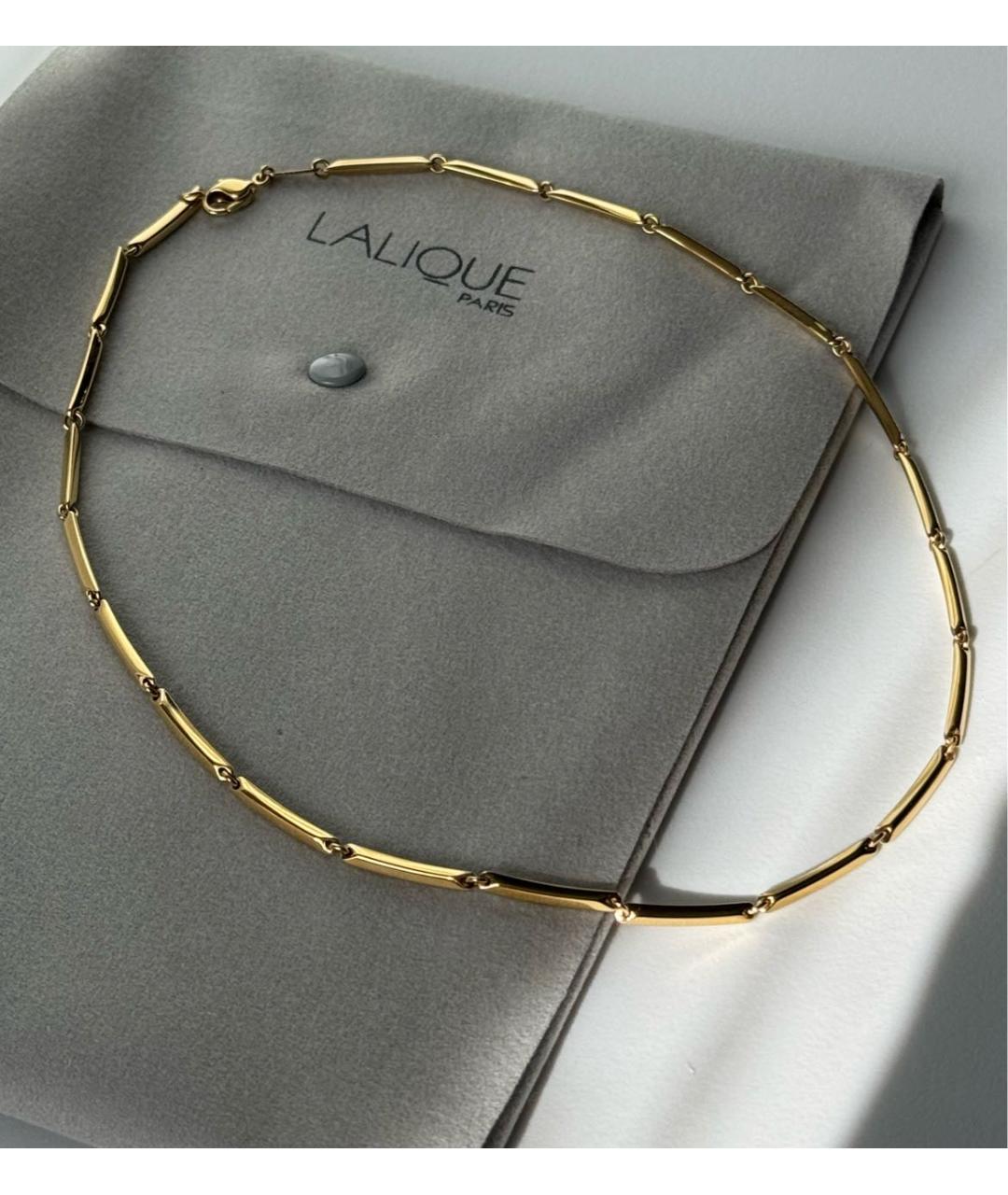LALIQUE Золотая позолоченная цепочка, фото 6
