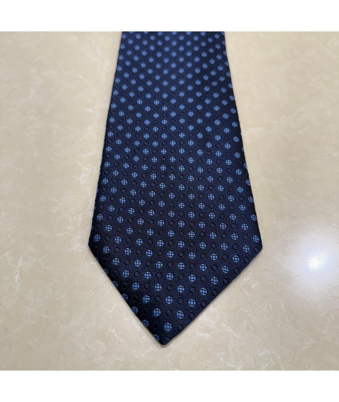 ERMENEGILDO ZEGNA XXX Синий шелковый галстук, фото 2