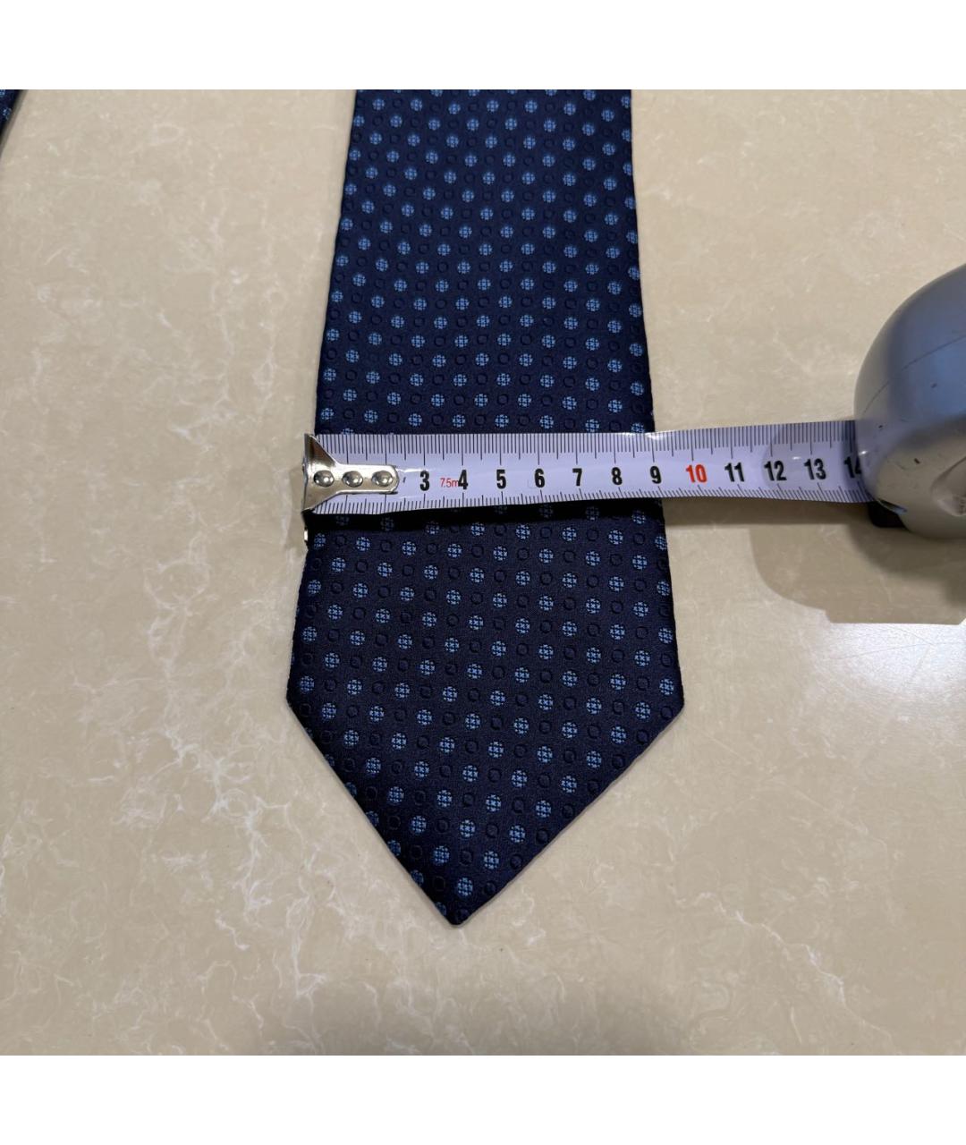 ERMENEGILDO ZEGNA XXX Синий шелковый галстук, фото 6