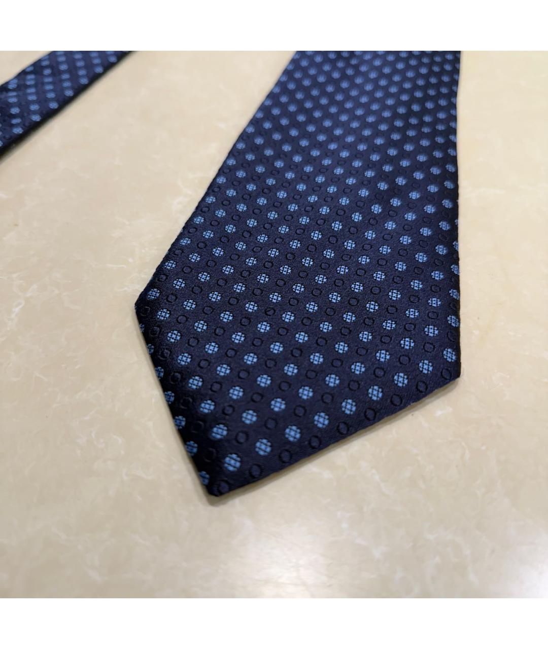 ERMENEGILDO ZEGNA XXX Синий шелковый галстук, фото 3
