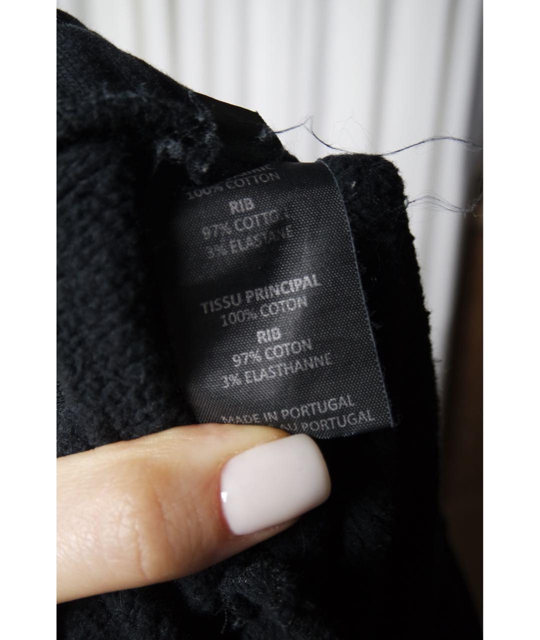 VETEMENTS Черные хлопковые повседневные брюки, фото 6