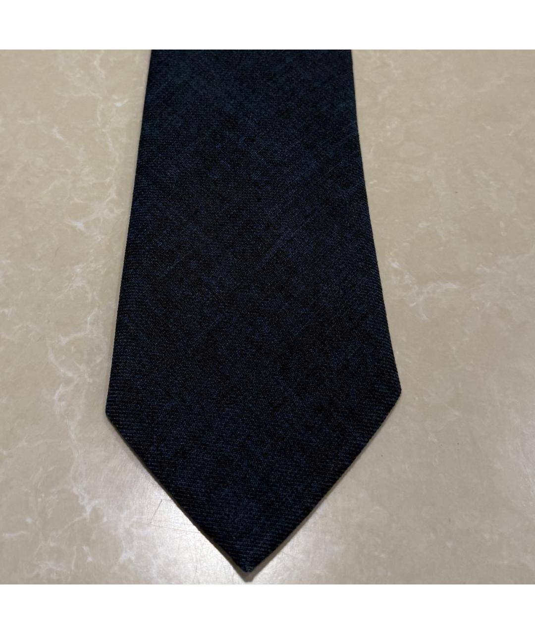 ERMENEGILDO ZEGNA XXX Синий шерстяной галстук, фото 8