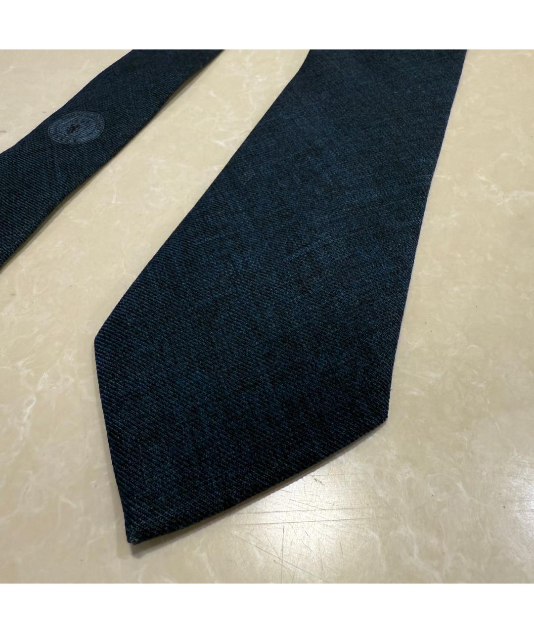 ERMENEGILDO ZEGNA XXX Синий шерстяной галстук, фото 4