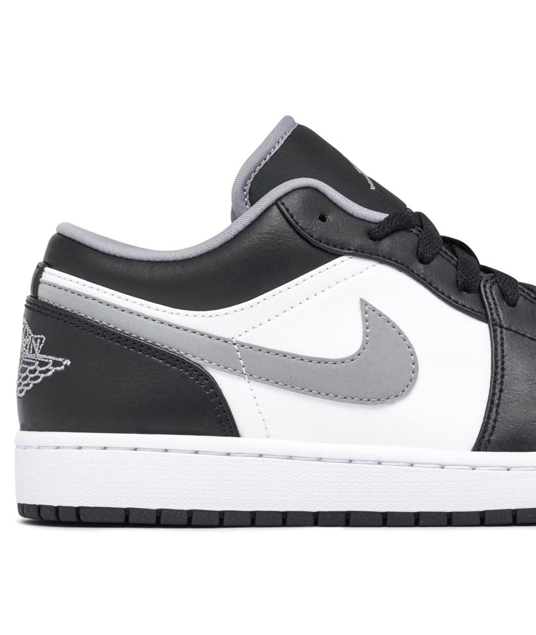 JORDAN Черные кожаные низкие кроссовки / кеды, фото 8