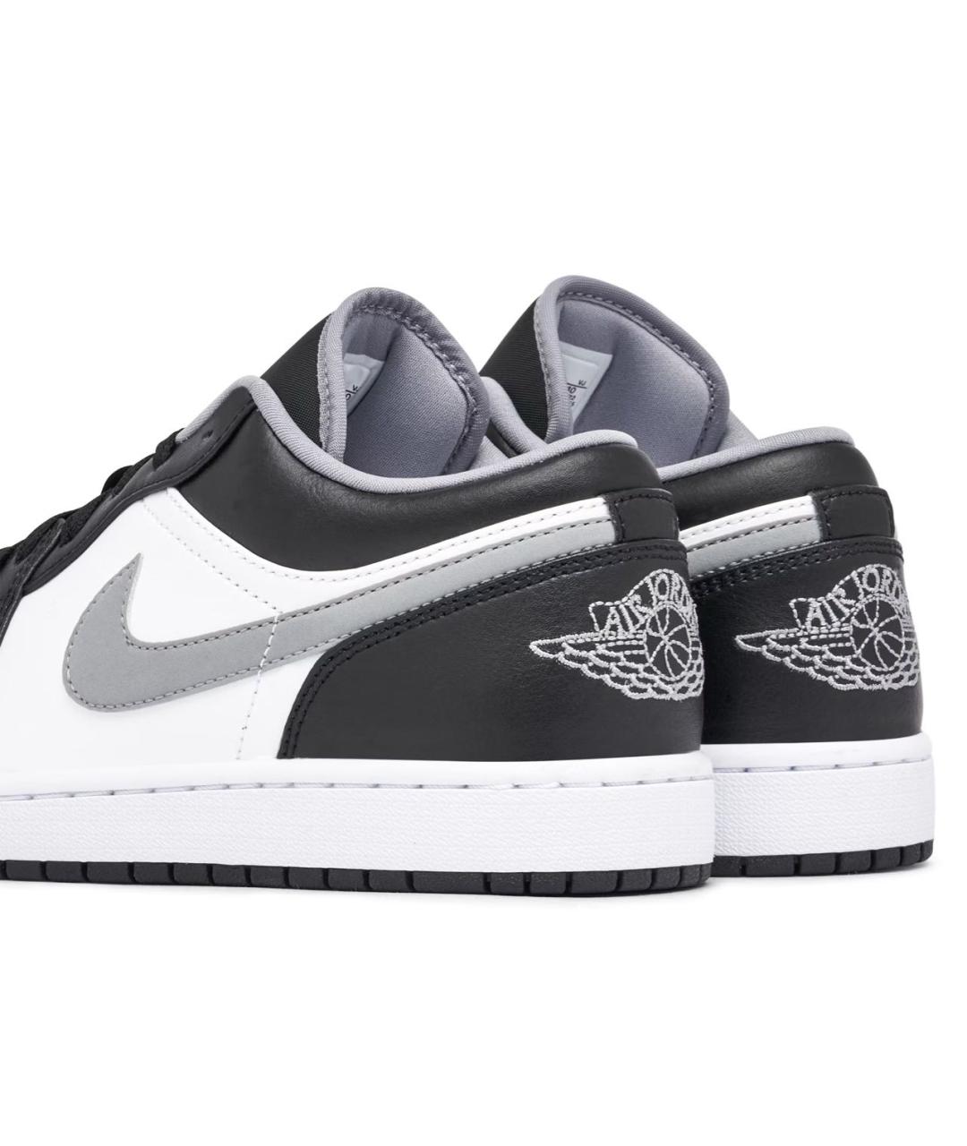 JORDAN Черные кожаные низкие кроссовки / кеды, фото 3