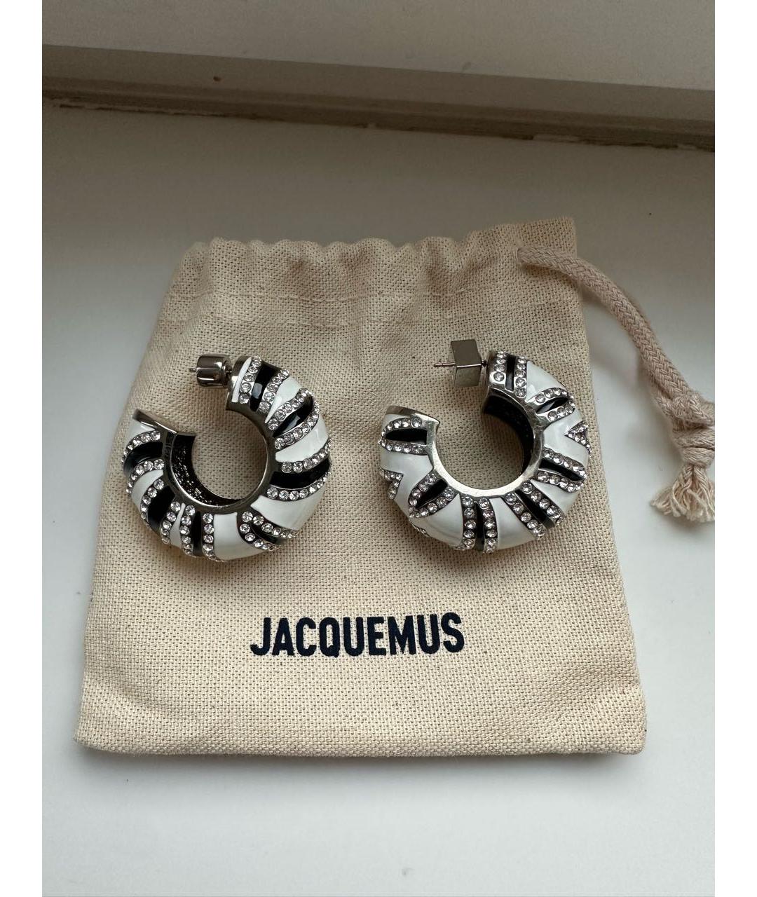 JACQUEMUS Белые серьги, фото 8