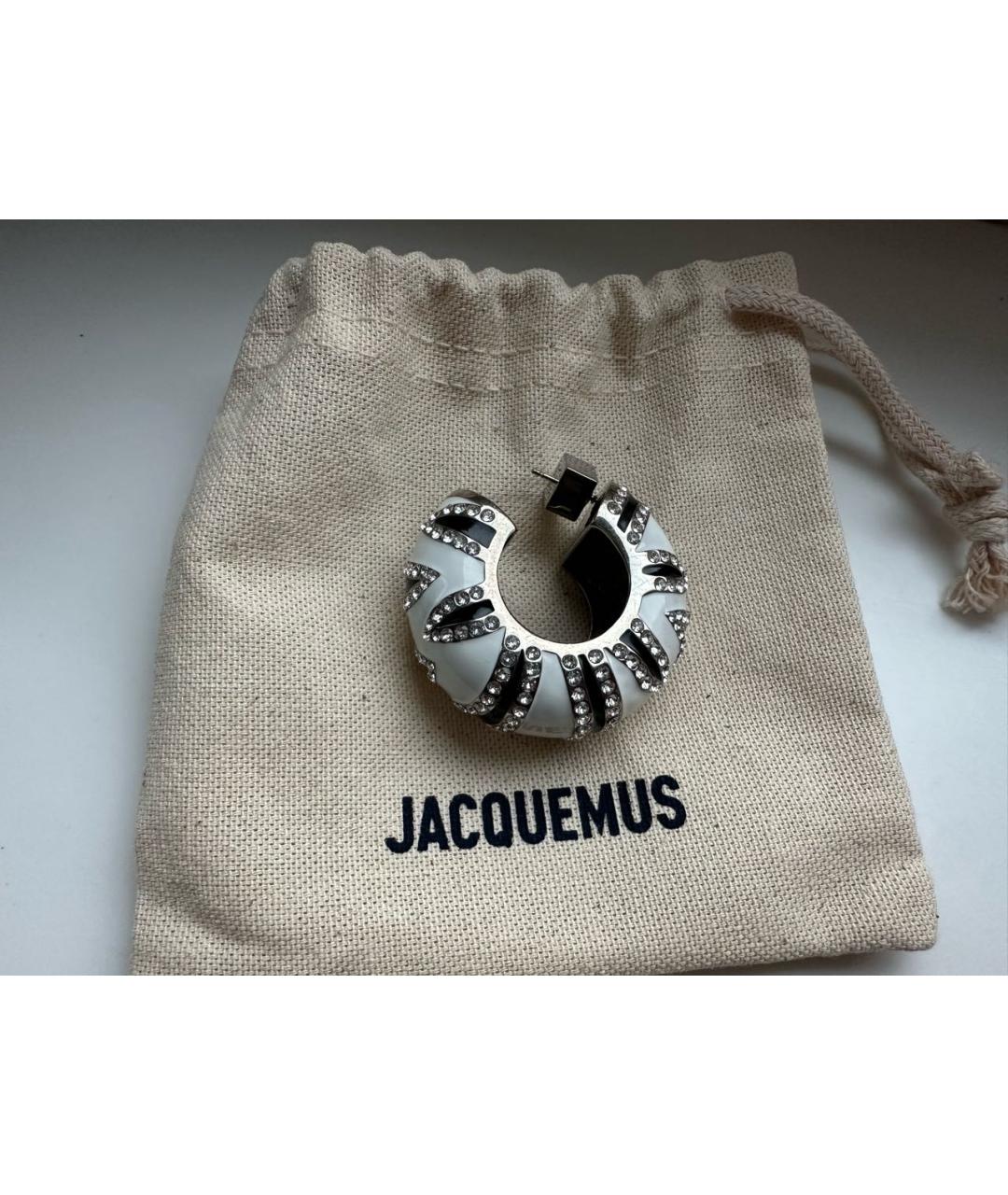 JACQUEMUS Белые серьги, фото 6
