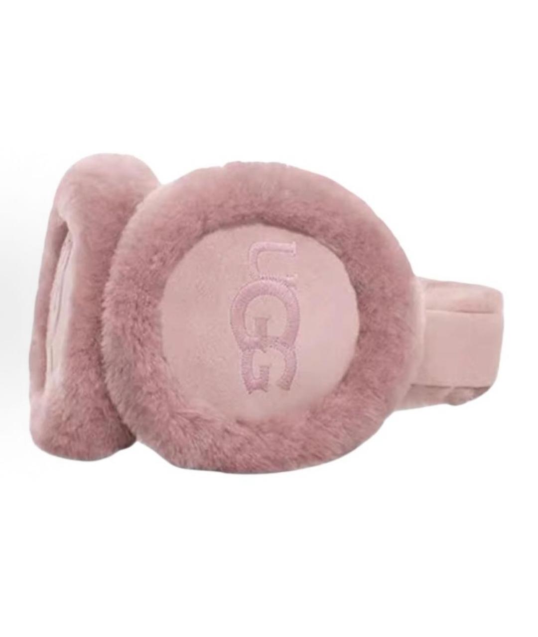 UGG AUSTRALIA Розовые шерстяные наушники, фото 2