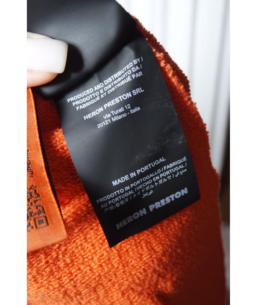 HERON PRESTON Оранжевое хлопковые шорты, фото 6