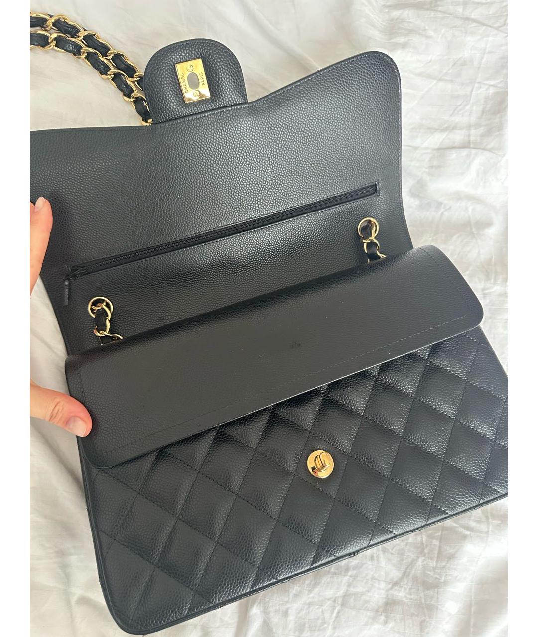 CHANEL Черная кожаная сумка через плечо, фото 3