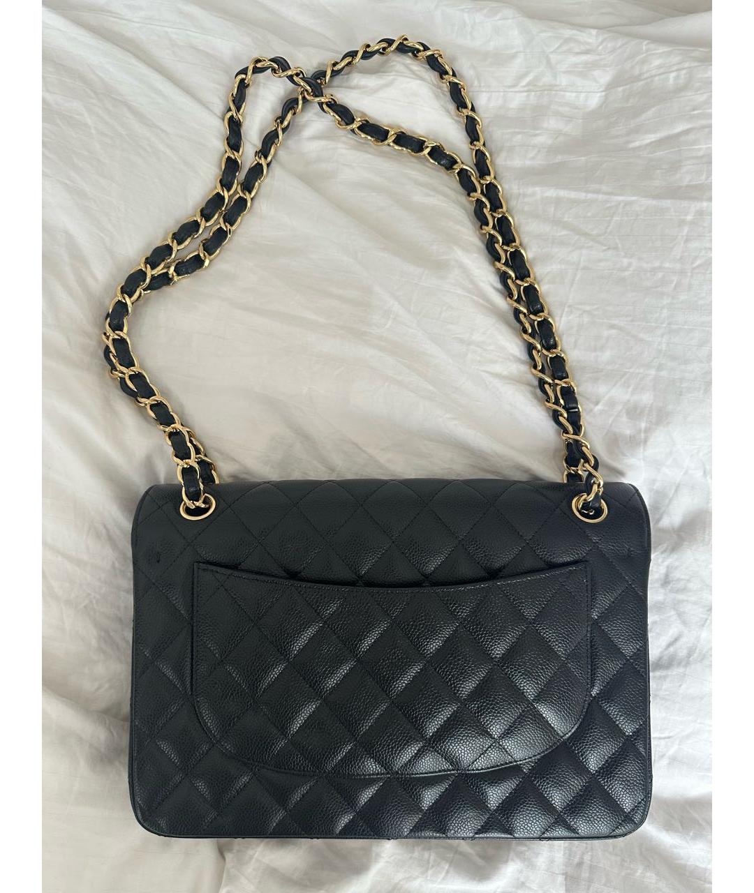CHANEL Черная кожаная сумка через плечо, фото 2