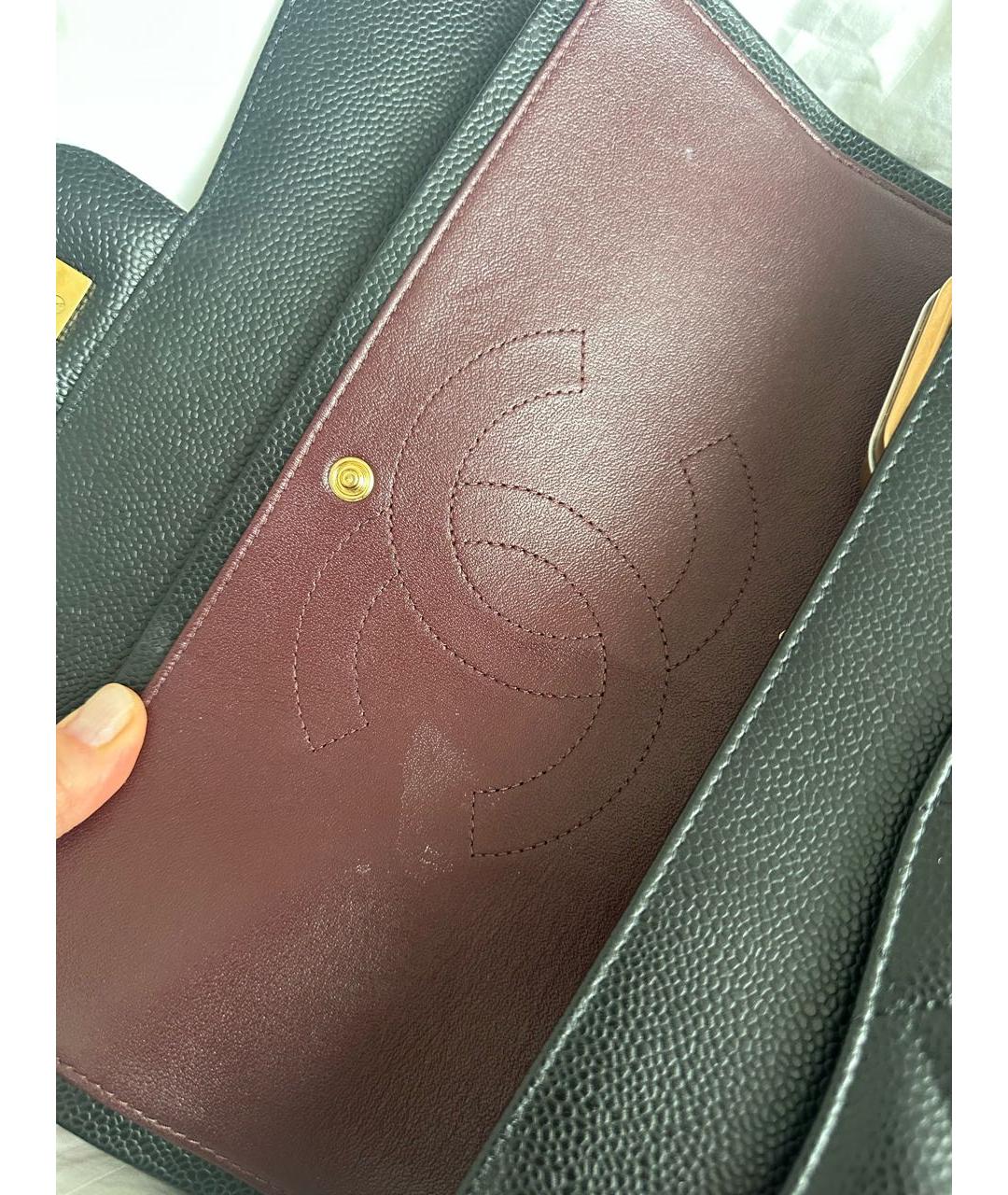 CHANEL Черная кожаная сумка через плечо, фото 4