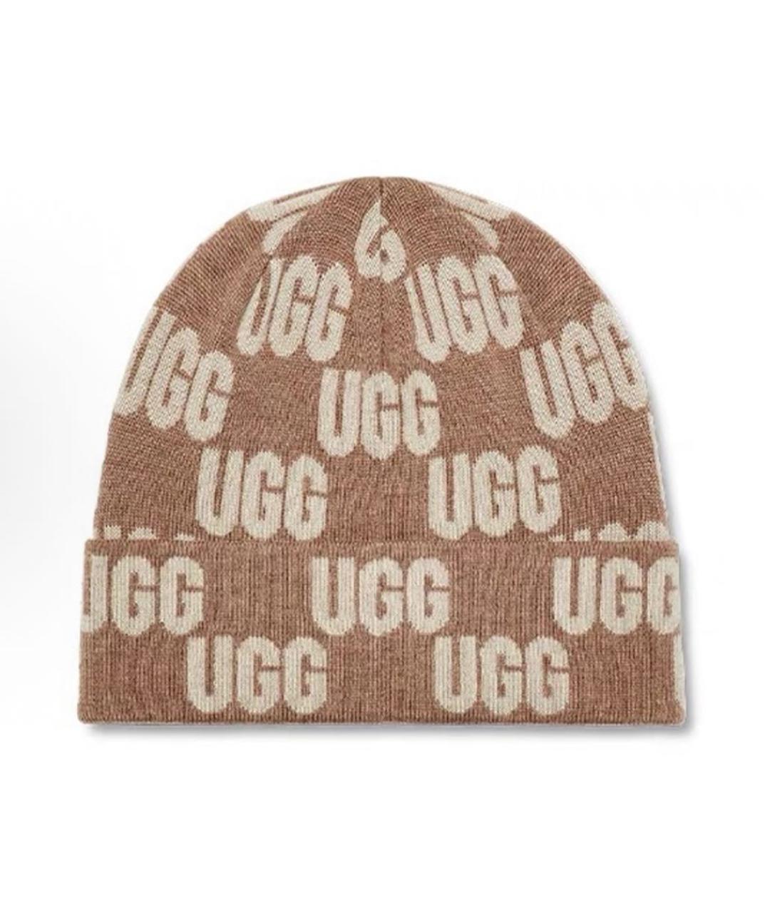 UGG AUSTRALIA Бежевая шерстяная шапка, фото 2