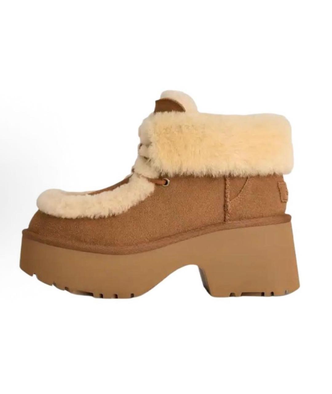 UGG AUSTRALIA Коричневые замшевые ботильоны, фото 2