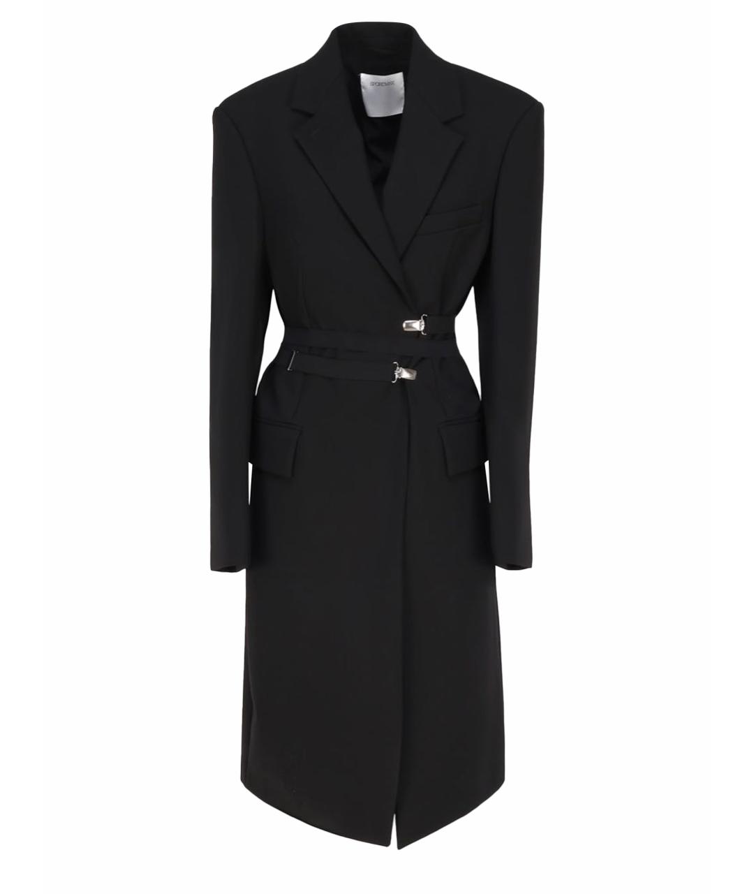 SPORTMAX Черное шерстяное пальто, фото 1