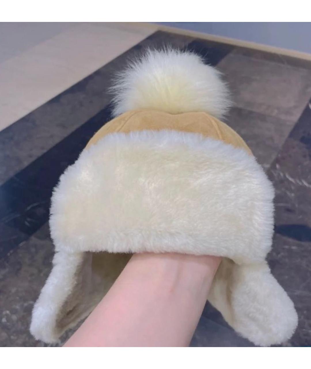 UGG AUSTRALIA Коричневая шерстяная шапка, фото 2