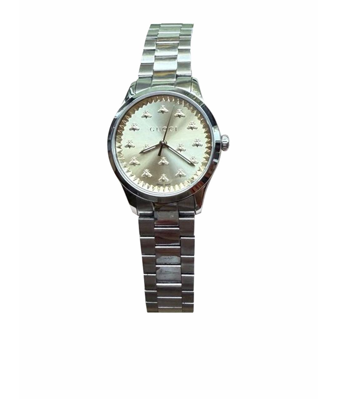 GUCCI Серебряные часы, фото 1