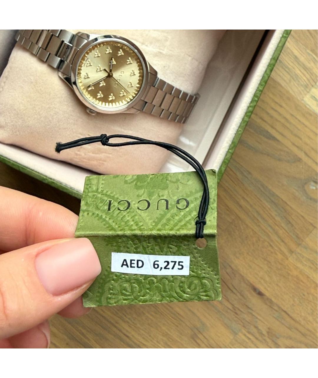 GUCCI Серебряные часы, фото 5