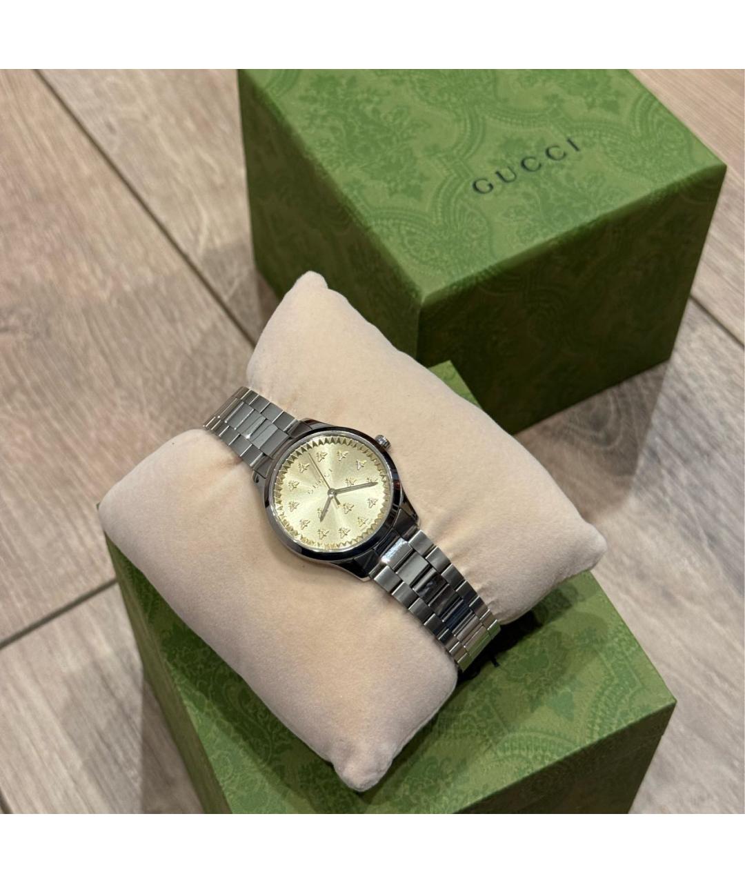 GUCCI Серебряные часы, фото 8