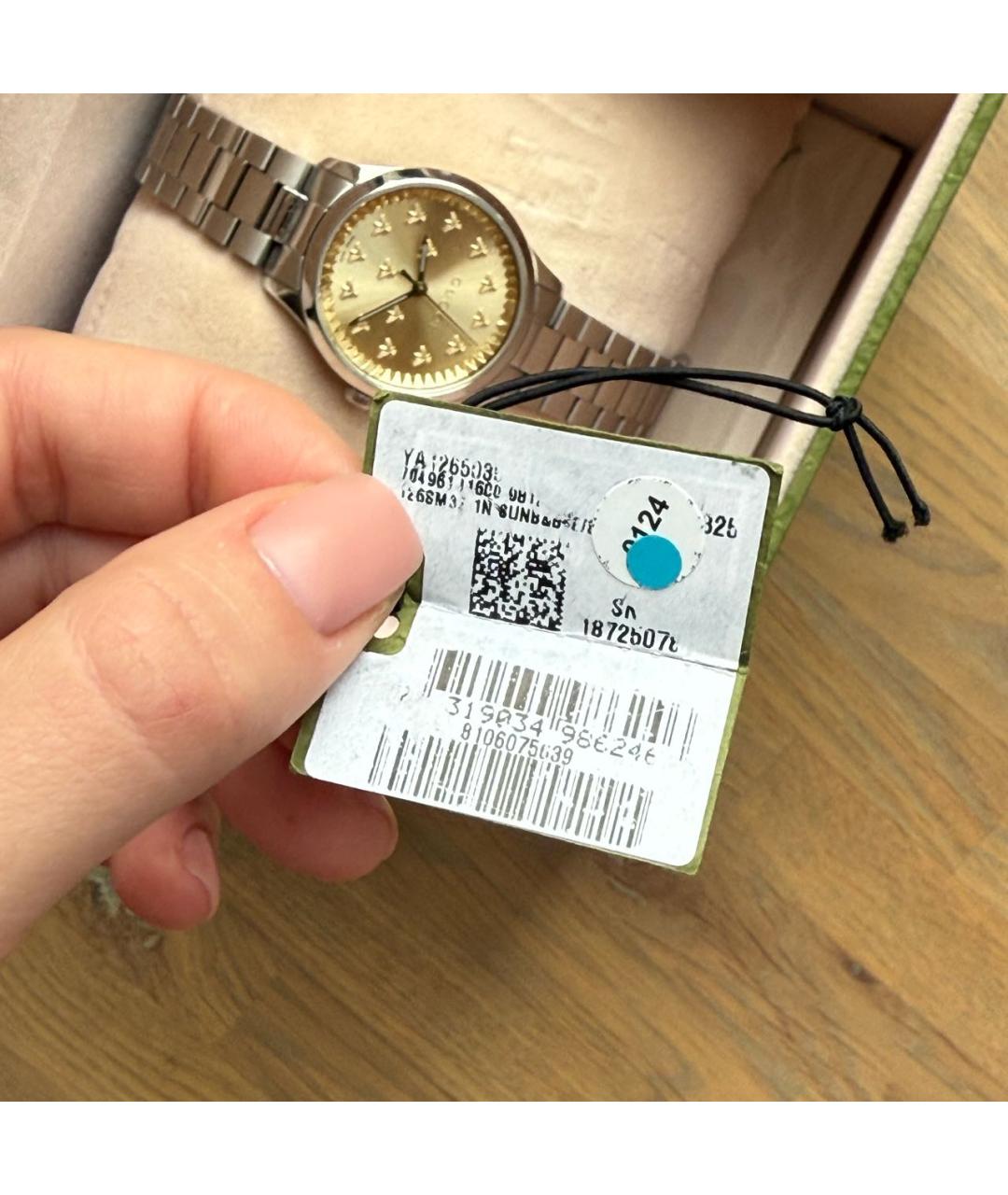 GUCCI Серебряные часы, фото 6