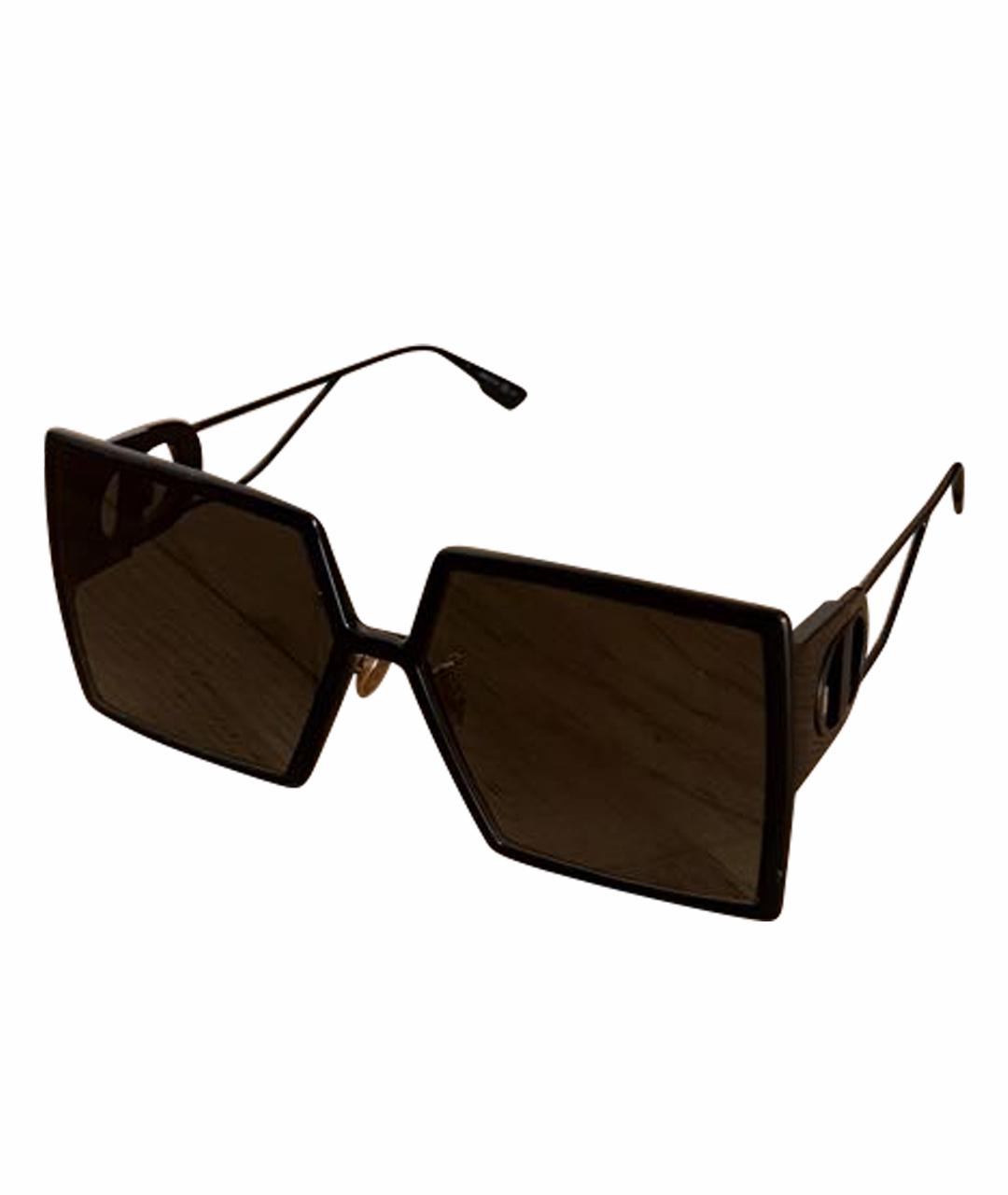 CHRISTIAN DIOR Черные металлические солнцезащитные очки, фото 1