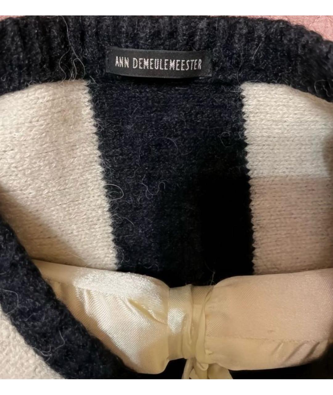 ANN DEMEULEMEESTER Черный шерстяной джемпер / свитер, фото 5