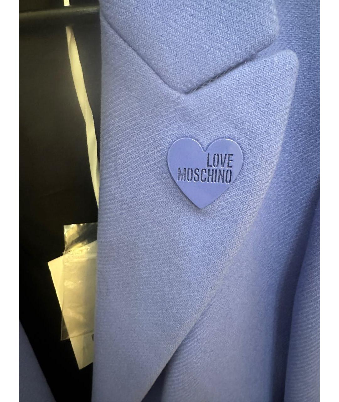 LOVE MOSCHINO Фиолетовое пальто, фото 3
