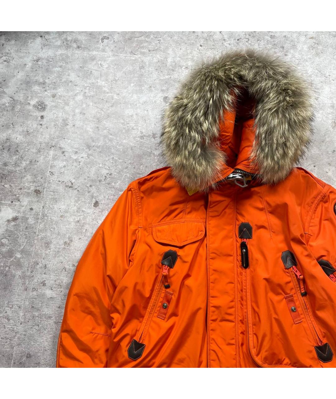 PARAJUMPERS Оранжевая полиамидовая куртка, фото 4