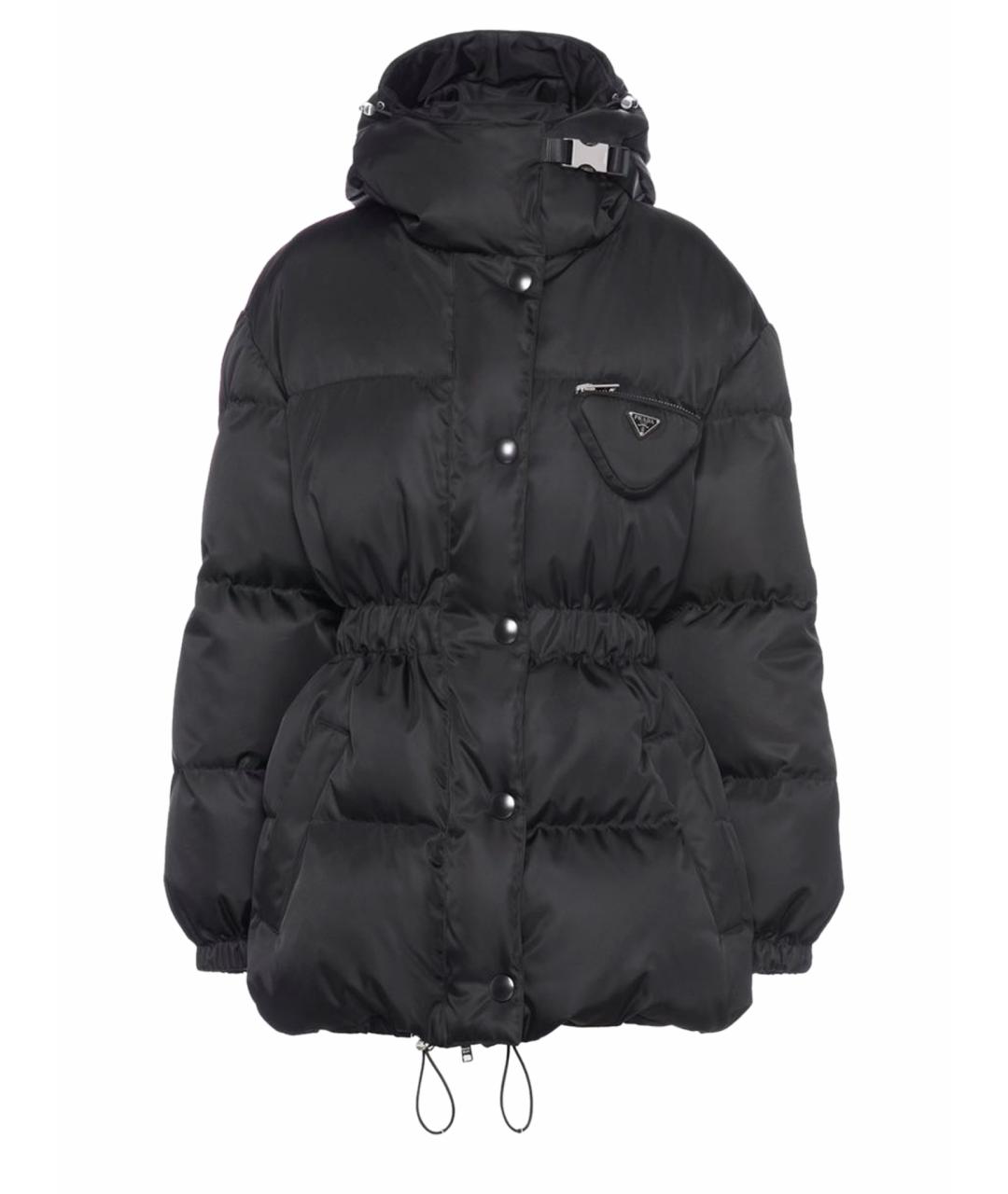 PRADA Черный полиэстеровый пуховик, фото 1