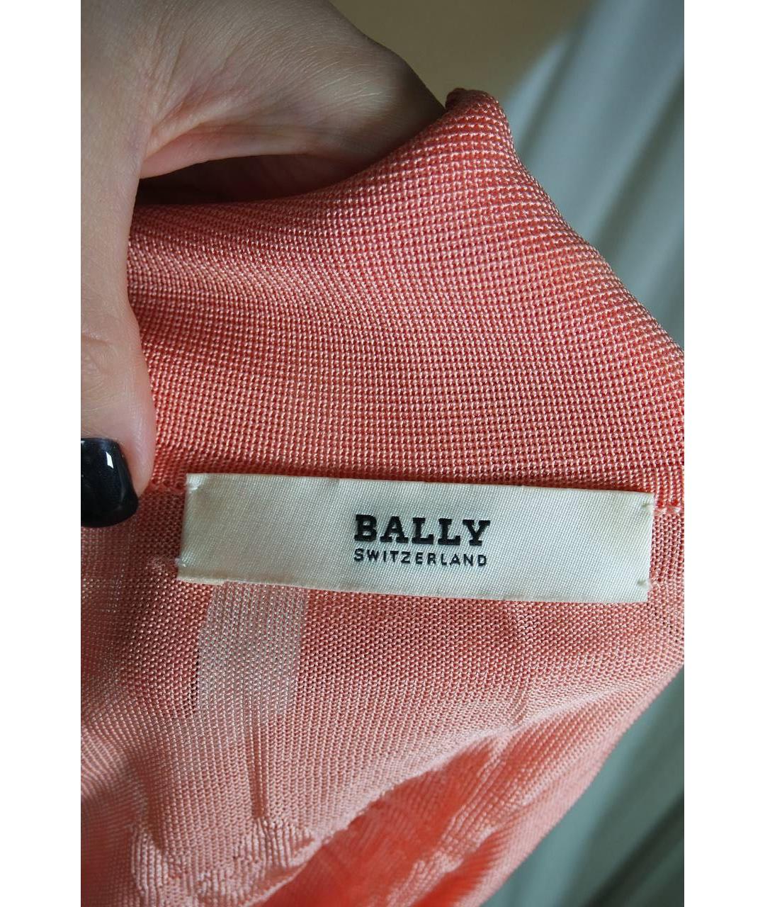 BALLY Коралловая вискозная футболка, фото 3