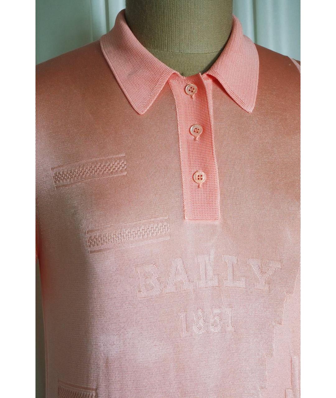 BALLY Коралловая вискозная футболка, фото 4
