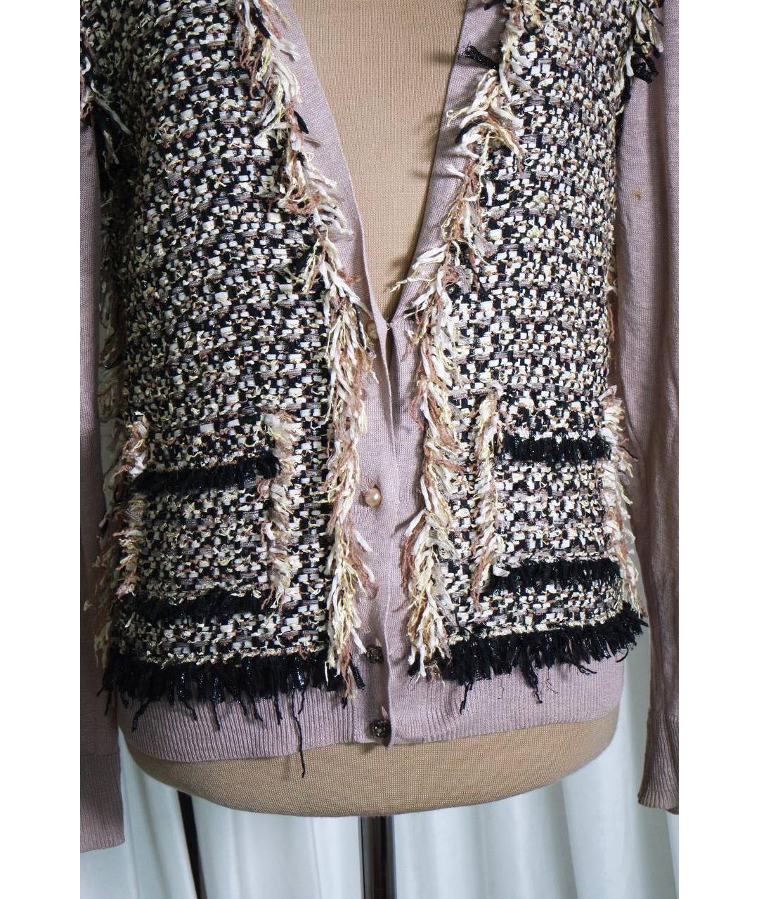 LANVIN Розовый льняной кардиган, фото 8